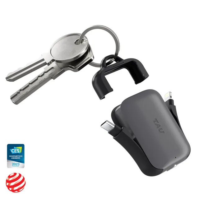 TAU 2 Keyring Power Bank by Rolling Square