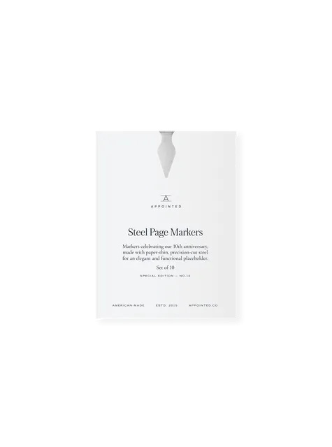 Steel Page Markers by Appointed