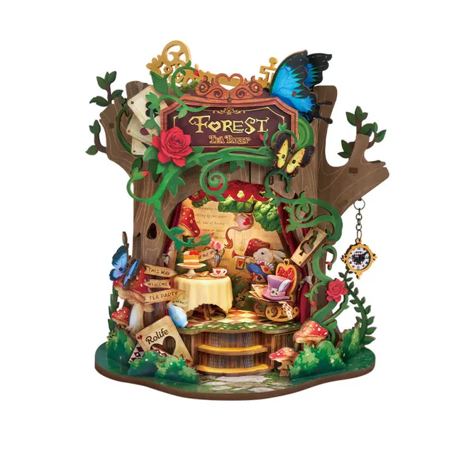 Rolife Forest Tea Party Music Box Kit by Robotime