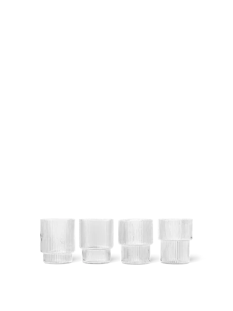 Ripple Glasses Set of Four by Ferm Living