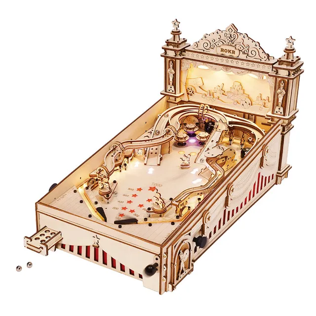 ROKR Pinball Machine Kit by Robotime