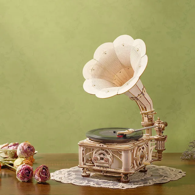 ROKR Classic Gramophone Kit by Robotime