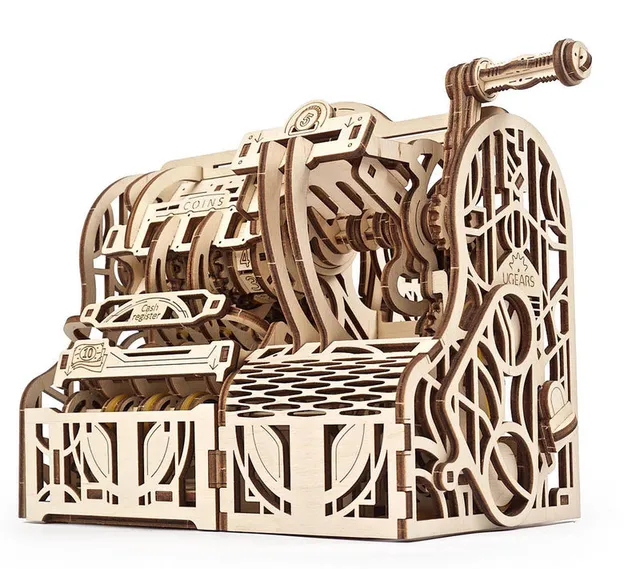 Cash Register Model Kit by Ugears